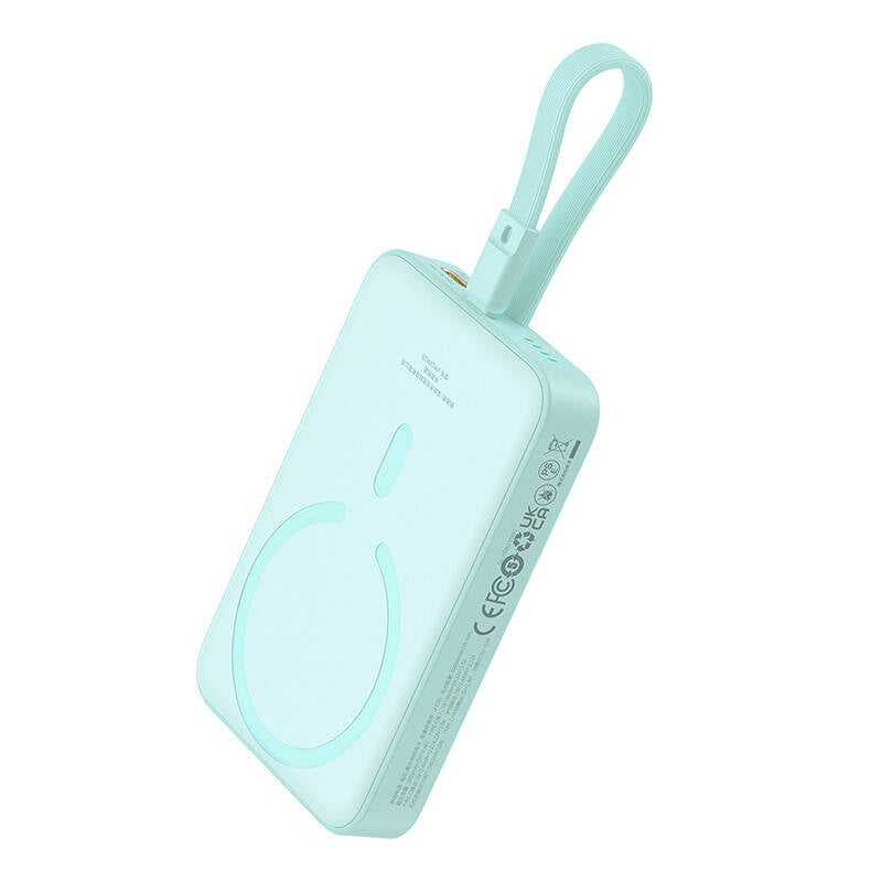 Baseus - Power Bank Magnetic Mini (P10022109333-00) - MagSafe, USB-C, 10000mAh, 20W - Mint