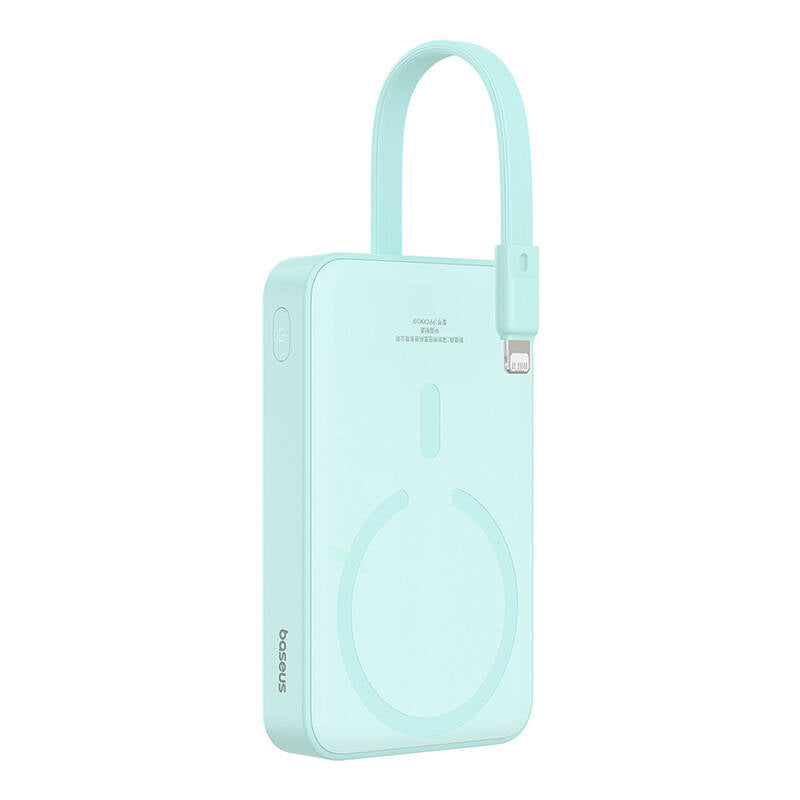 Baseus - Power Bank Magnetic Mini (P10022109333-00) - MagSafe, USB-C, 10000mAh, 20W - Mint