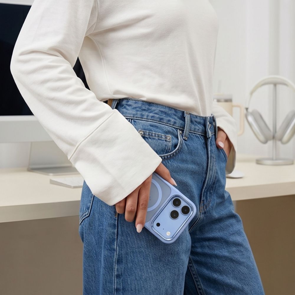 Θήκη Tech-Protect MAGMAT MagSafe CC iPhone 17 PRO MAX / 18 PRO MAX Light Blue/Διάφανο - iPhone 17 Pro Max