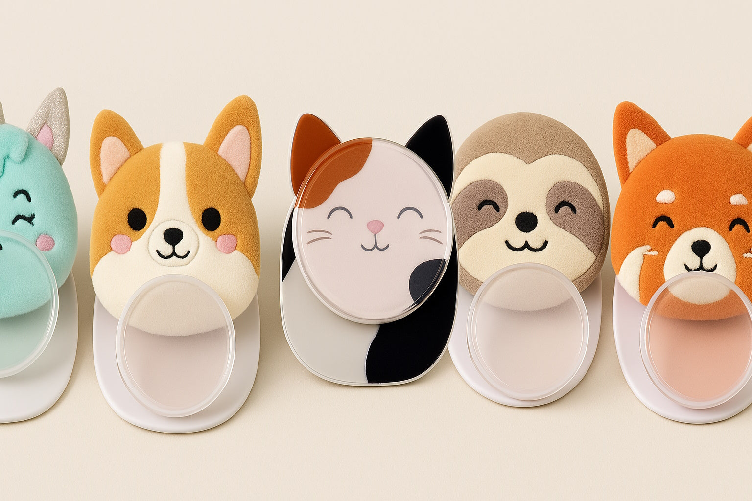 Lazerbuilt Squishmallows Cam the Cat – Universal Phone Grip & Βάση Στήριξης
