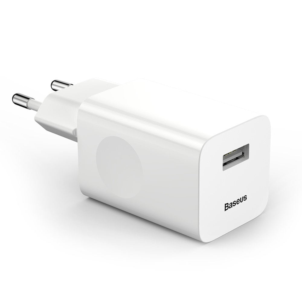 Baseus - Wall Charger (CCALL-BX02) - USB-A Quick Charge 3.0, 24W - White