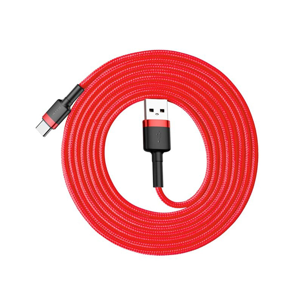 Baseus - Data Cable Cafule (CATKLF-C09) - USB to Type-C, QC3.0, 2A, 2m - Red