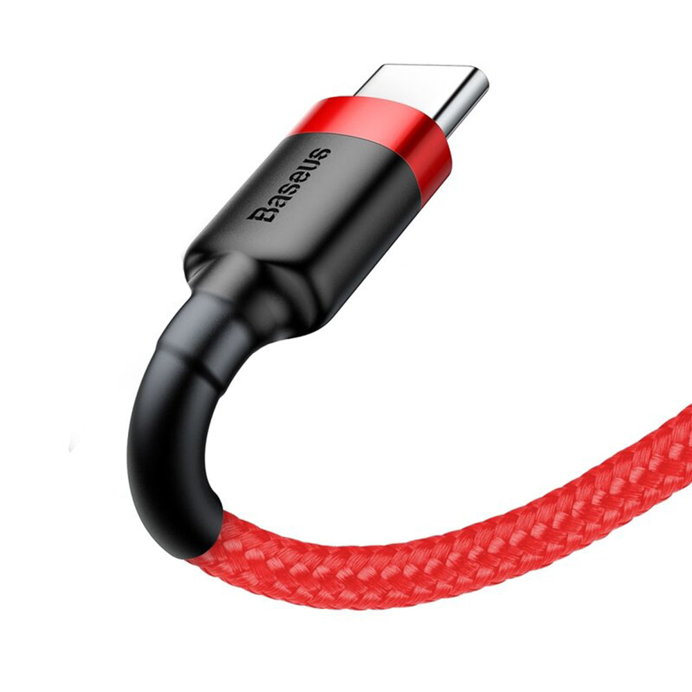 Baseus - Data Cable Cafule (CATKLF-U09) - USB to Type-C, 2A, 3m - Red