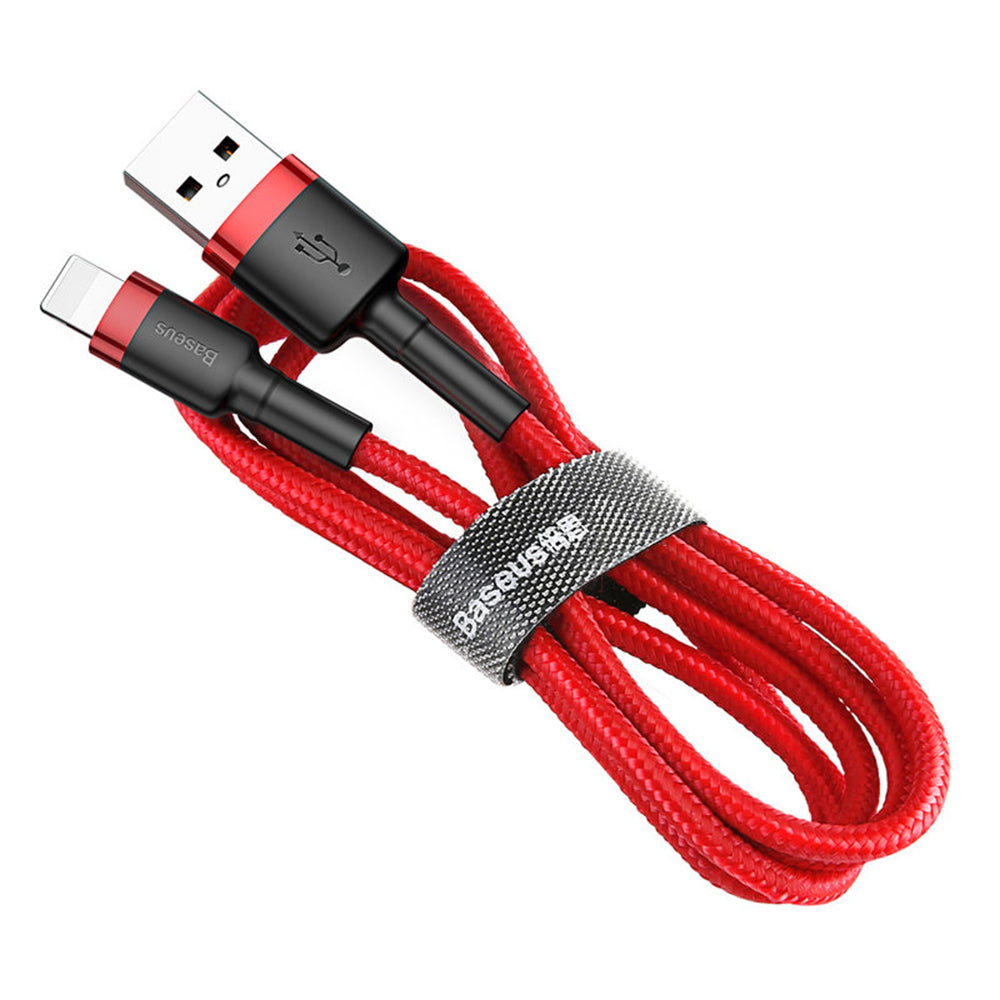 Baseus - Data Cable Cafule (CALKLF-B09) - USB to Lightning, 2.4A, 480Mbps, 1m - Red