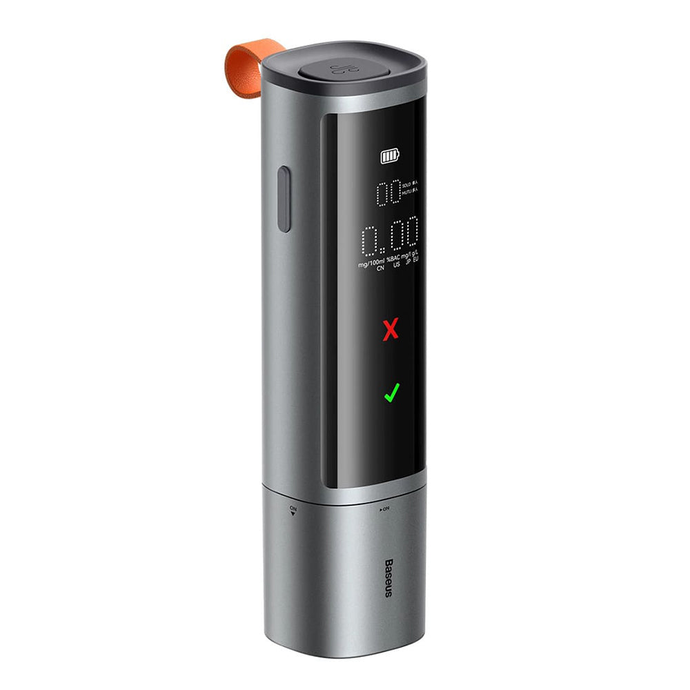 Baseus - Electronic Breathalyzer SafeJourney Pro Series (CRCX060014) - 470mAh, LCD Display, Type-C - Black
