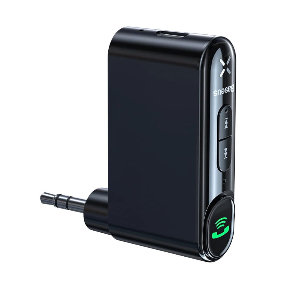 Baseus - Wireless Transmitter BSBA-02 (WXQY010001) - Bluetooth 5.0, Aux, 50Hz-20kHz, 145mAh, Micro-USB Charging Port - Black