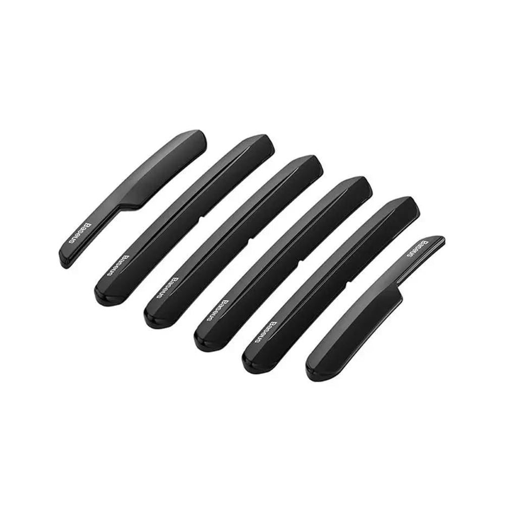Baseus - (6 pack) Airbag Bumper Strip (C12051300111-00) - TPU, for Tesla Door Protection - Black