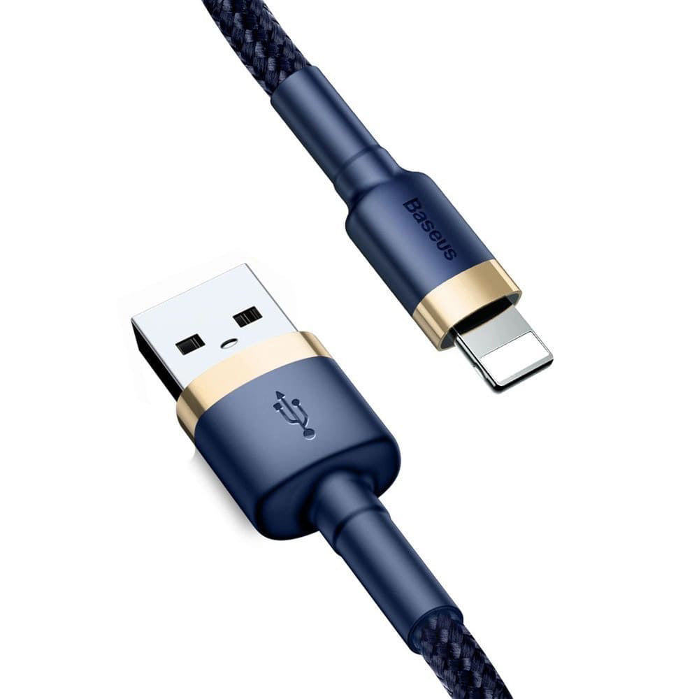 Baseus - Data Cable Cafule (CALKLF-CV3) - USB to Lightning, QC3.0, 1.5A, 2m - Blue / Gold