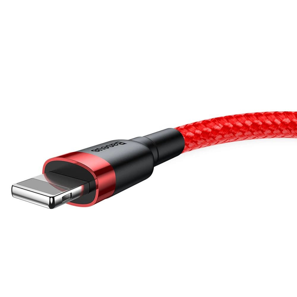 Baseus - Data Cable Cafule (CALKLF-R09) - USB to Lightning, QC3.0, 2A, 3m - Red