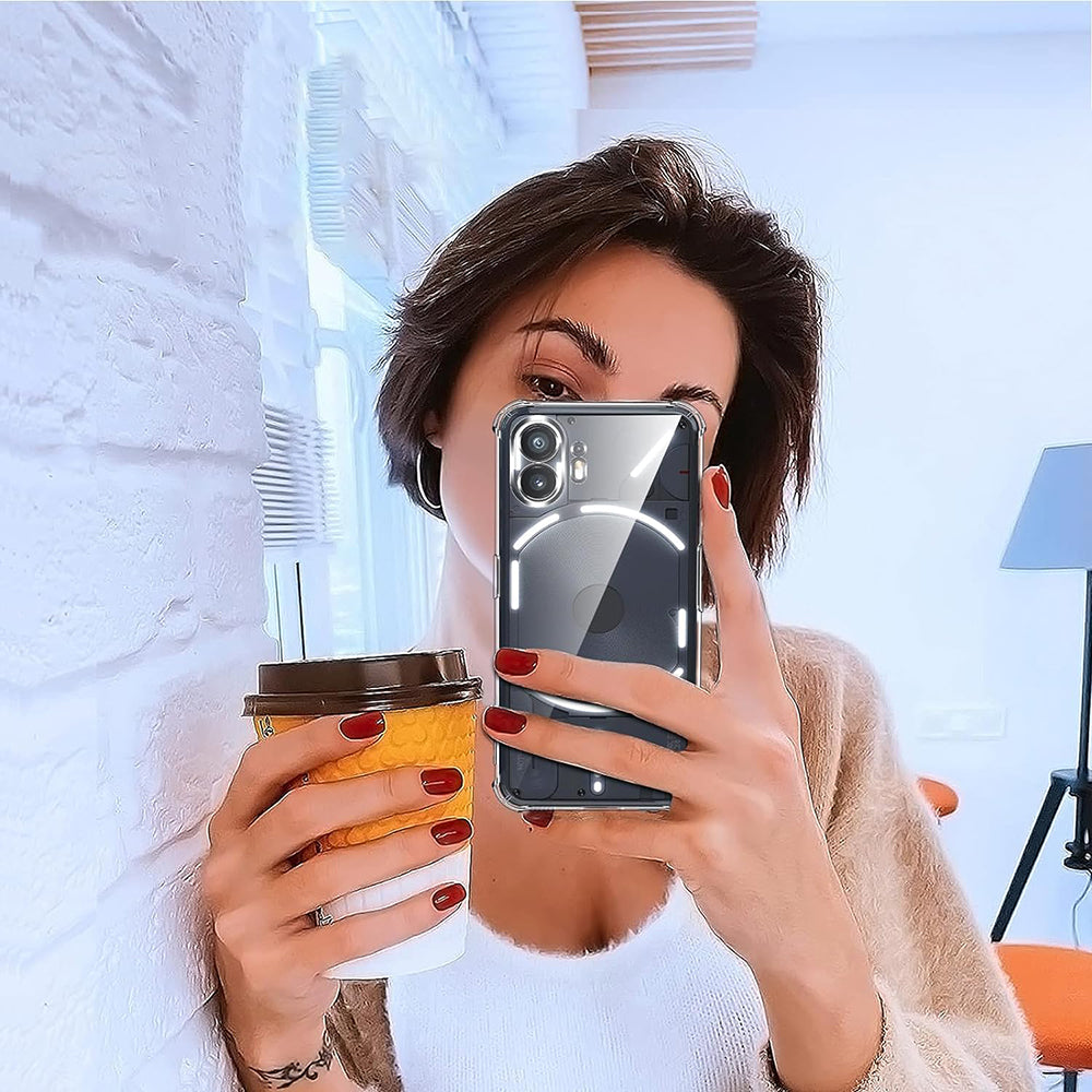 Techsuit - Shockproof Clear Silicone - Nothing Phone (2) - Clear