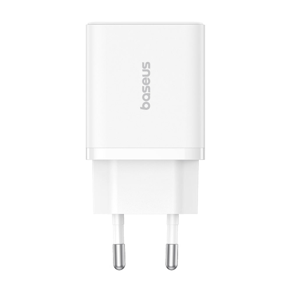 Baseus - Wall Charger (P10111404213-00) - USB, Type-C, Fast Charge 30W - Moon White