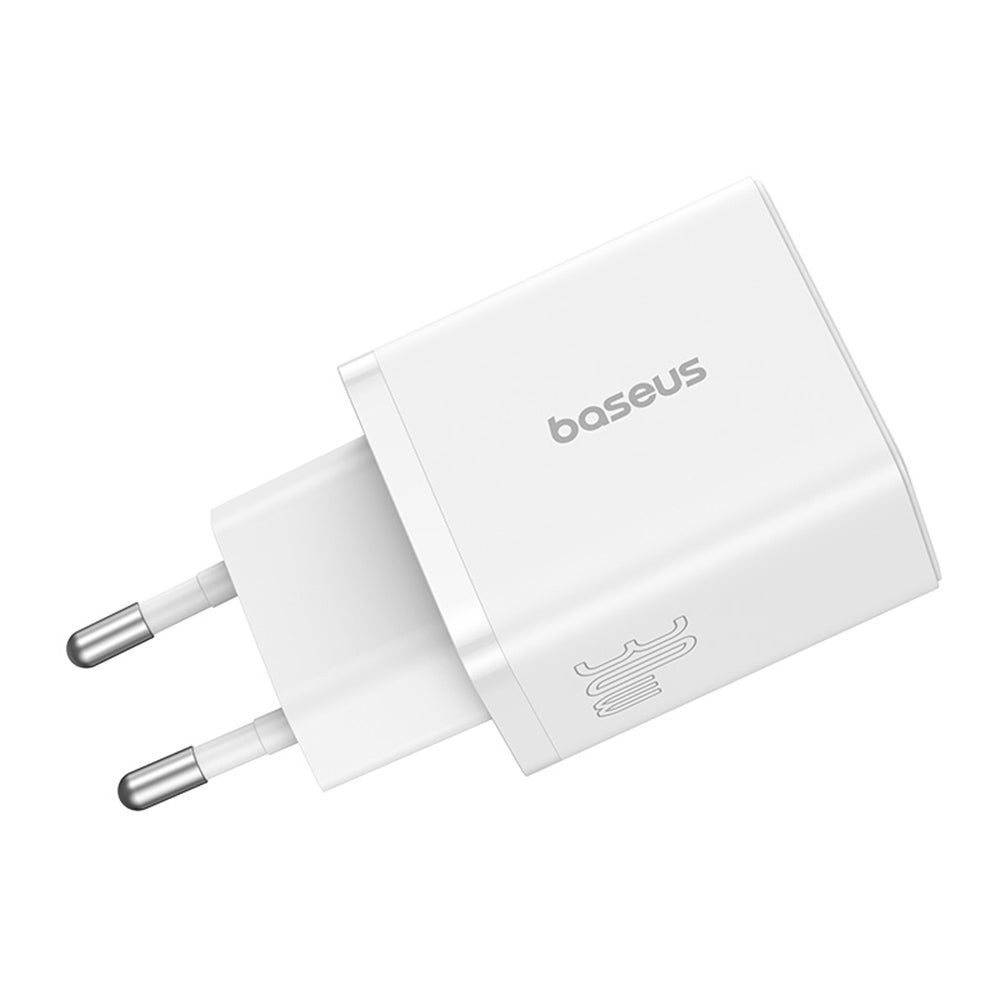 Baseus - Wall Charger (P10111404213-00) - USB, Type-C, Fast Charge 30W - Moon White