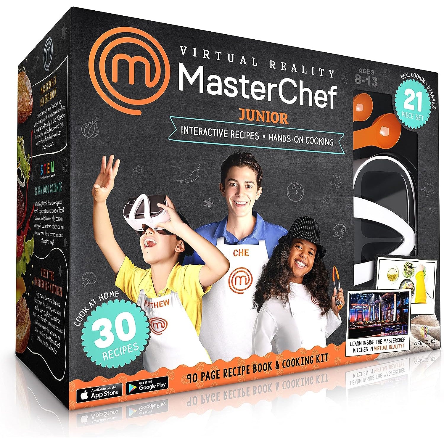Abacus Brands Vr Masterchef Junior Σετ Εικονικής Πραγματικότητας – Πολυτελές Σετ Δώρου Για Ηλικίες 8 Έως 13 Ετών – Περιλαμβάνει Γυαλιά Vr – Θήκη για κινητό από το PhoneBazaar.gr