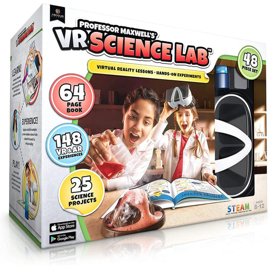 Abacus Brands Vr Science Lab Επιστημονικό Σετ Εικονικής Πραγματικότητας Του Καθηγητή Maxwell – Πλήρης Αγγλική Έκδοση – Περιλαμβάνει Γυαλιά Vr – Θήκη για κινητό από το PhoneBazaar.gr
