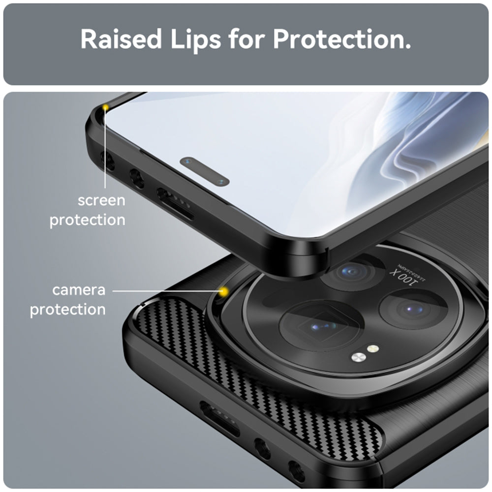 Techsuit - Carbon Silicone - Honor Magic6 Pro - Black