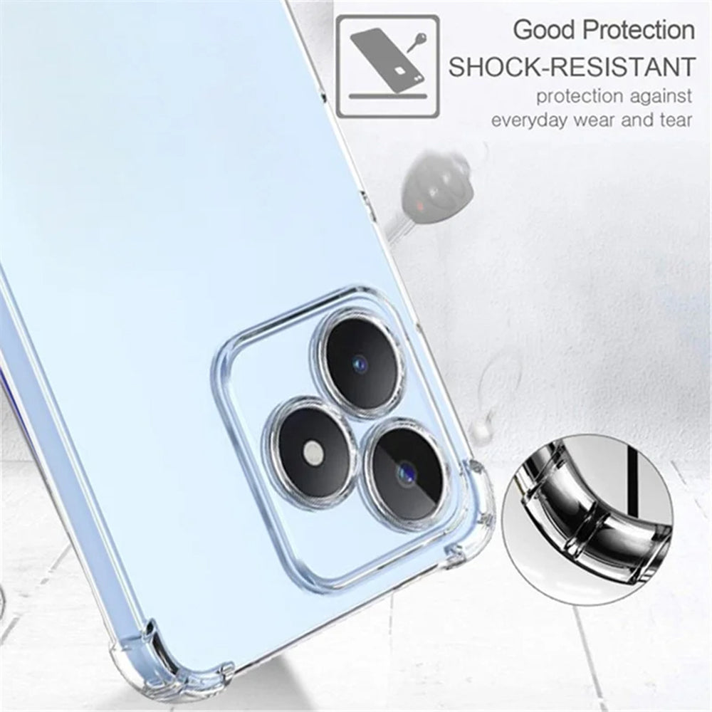 Techsuit - Shockproof Clear Silicone - Realme C51 / Note 50 - Clear
