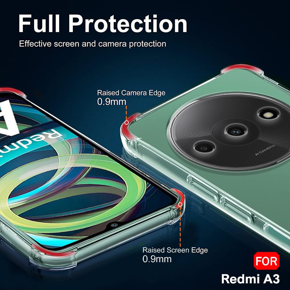 Techsuit - Shockproof Clear Silicone - Xiaomi Redmi A3 / Redmi A3x - Clear