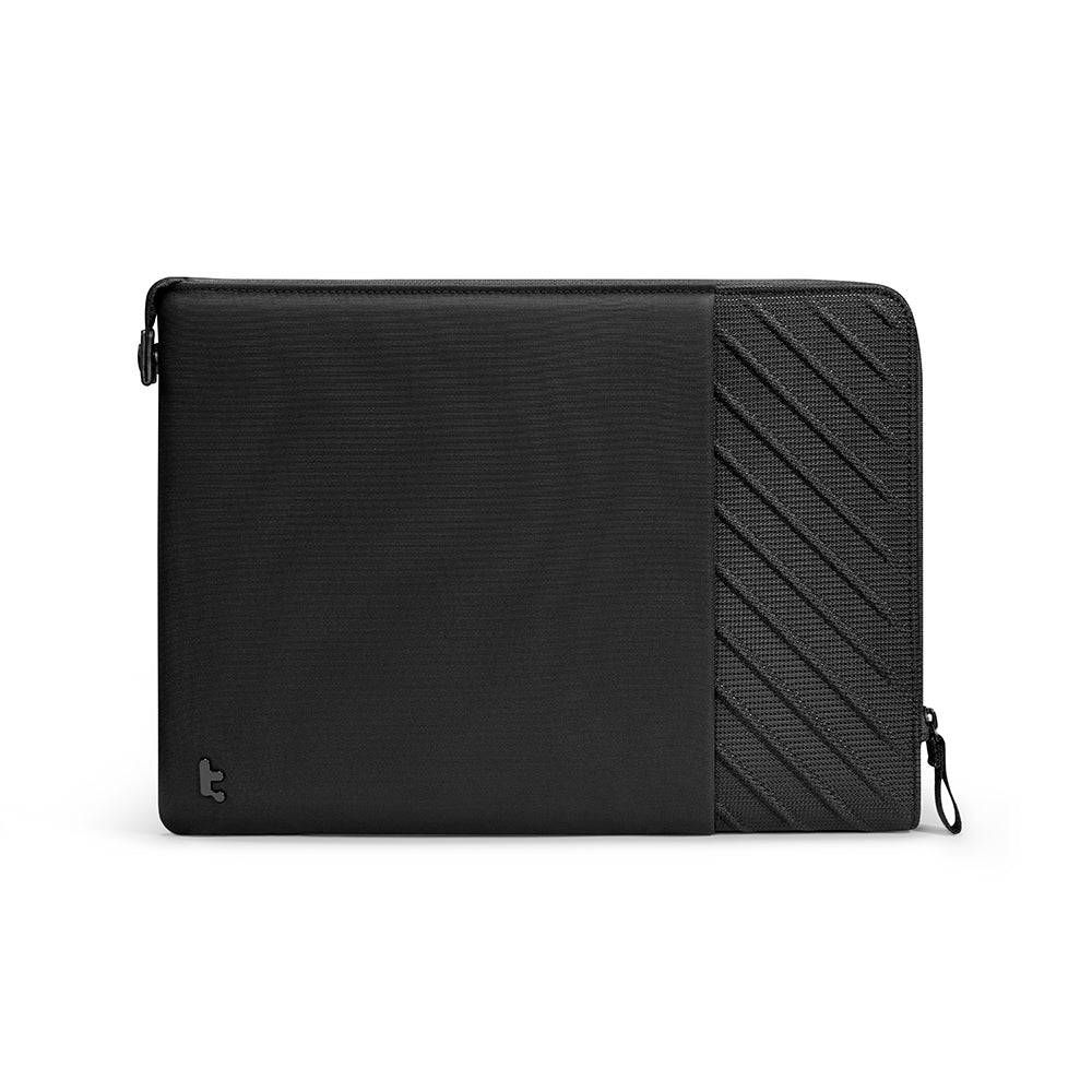 Tomtoc - Voyage Laptop Sleeve (A10F2D1) - 45Â° Diagonal Lines, Water-Resistant, 16" - Black