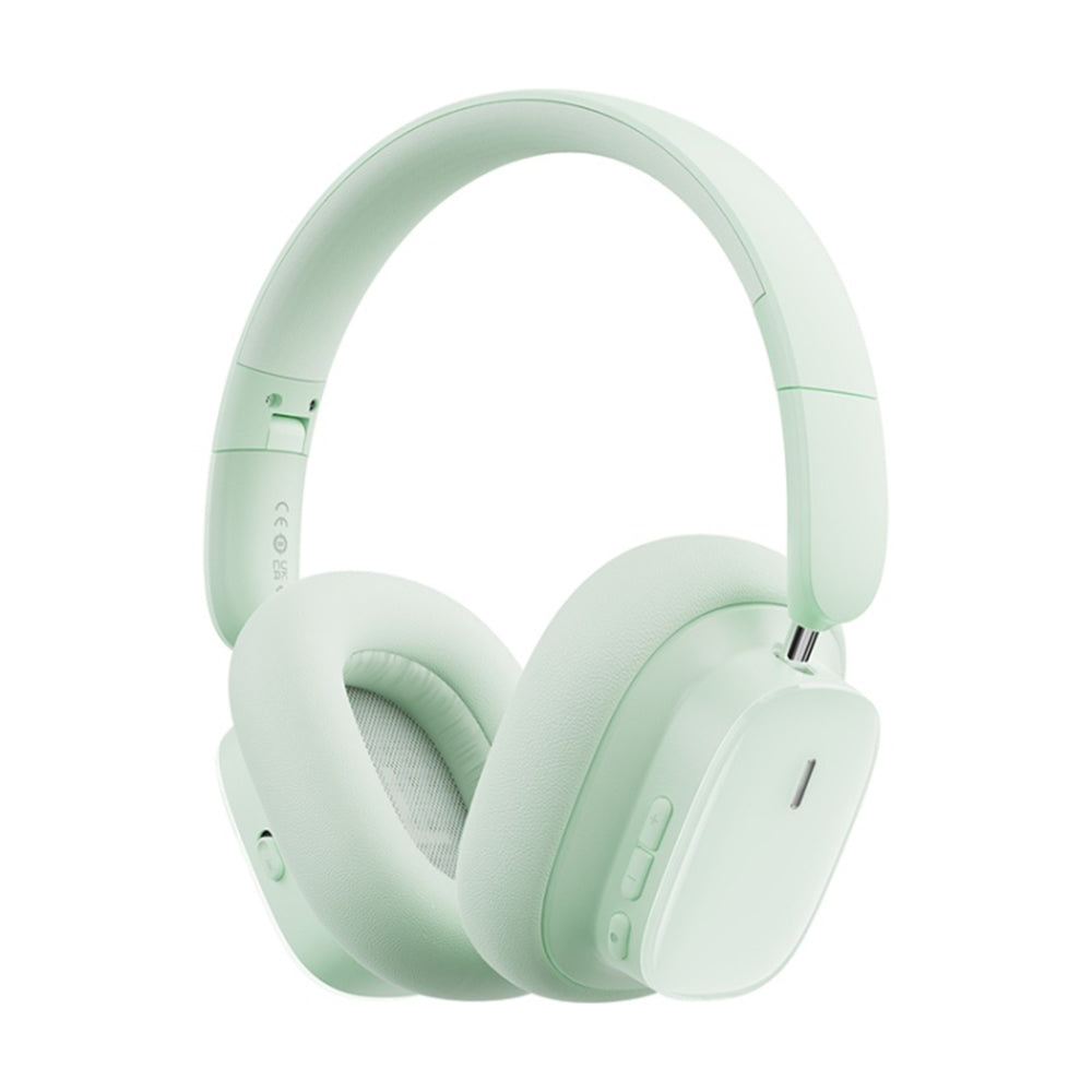Baseus - Wireless Headphones Bowie H1i (A00050402633-00) - Noise-Cancellation, Bluetooth 5.3 - Natural Green
