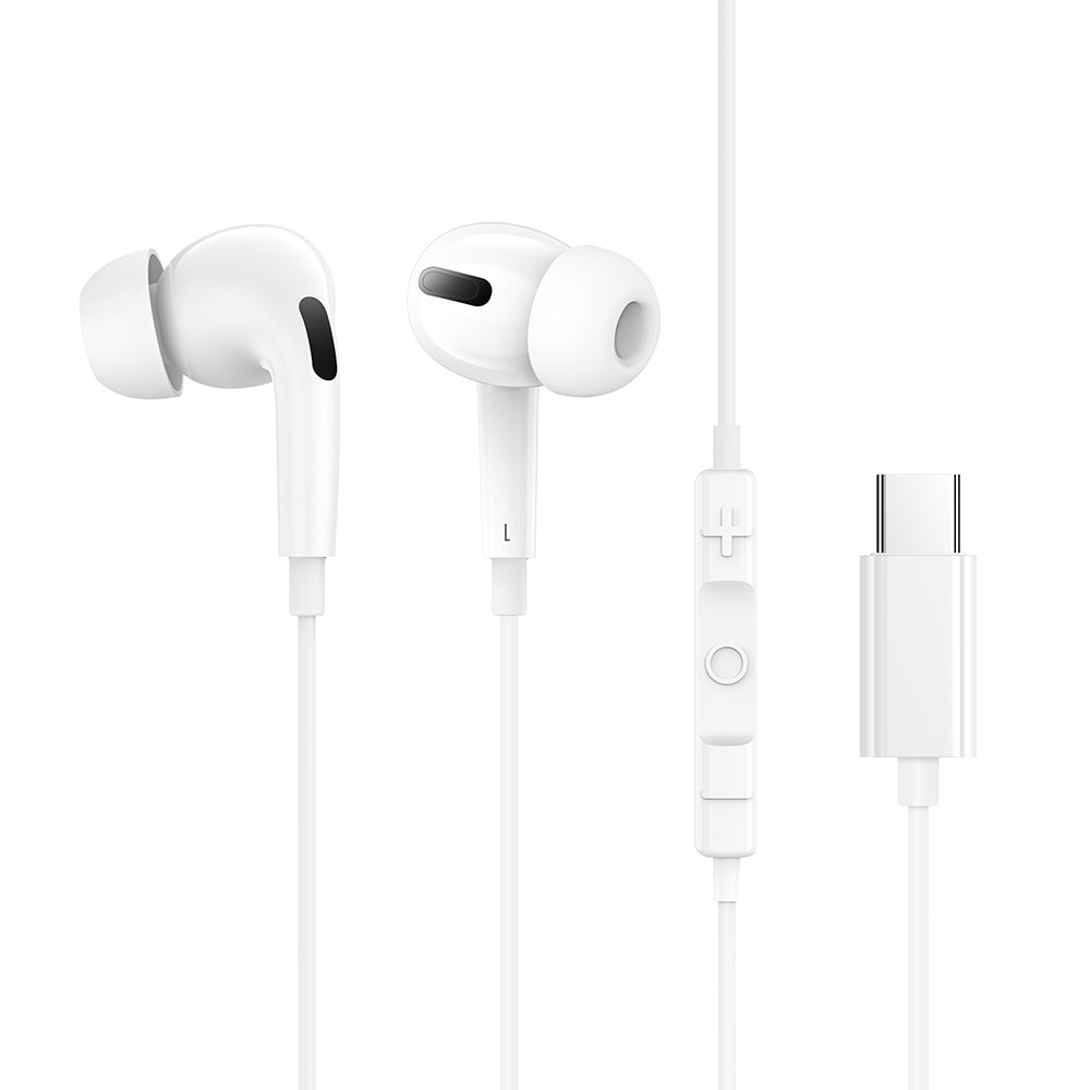 Baseus - Wired Earphones Encok C18 (NGCR030102) - Type-C, In-Ear - White