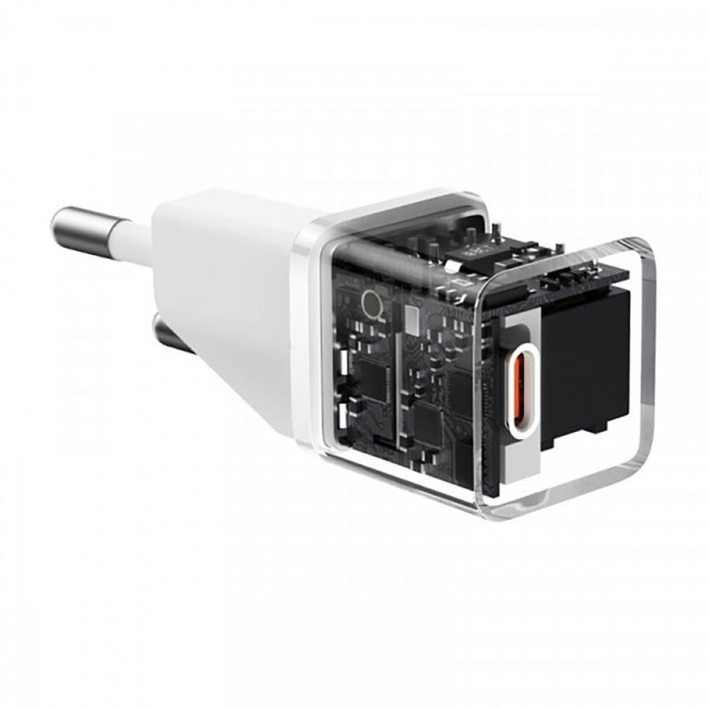 Baseus - Wall Charger (P10162503213-00) - GaN5S, Type-C, 20W - White