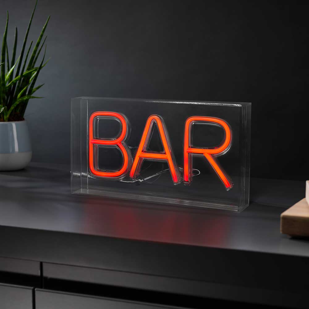 The Source - Boxed Red Bar Light - Διακοσμητικό Φωτιστικό LED