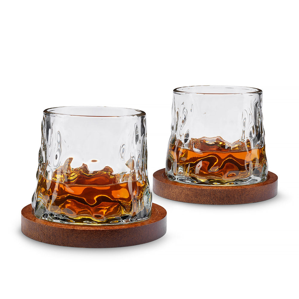 The Source Rotating Whisky Glasses With Coaster - Περιστρεφόμενα Ποτήρια Ουίσκι Με Δικά Τους Σουβέρ (Σετ Των 2 Τεμαχίων) – Θήκη για κινητό από το PhoneBazaar.gr