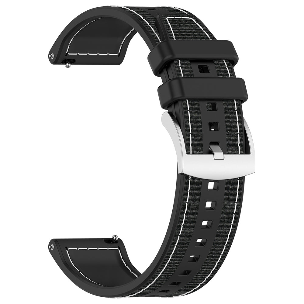 Techsuit - Watchband 22mm (W051) - Huawei Watch GT 2 (46mm)/GT 2 Pro/GT 3 Pro (46mm)/Ultimate, Xiaomi Watch S1 - Black