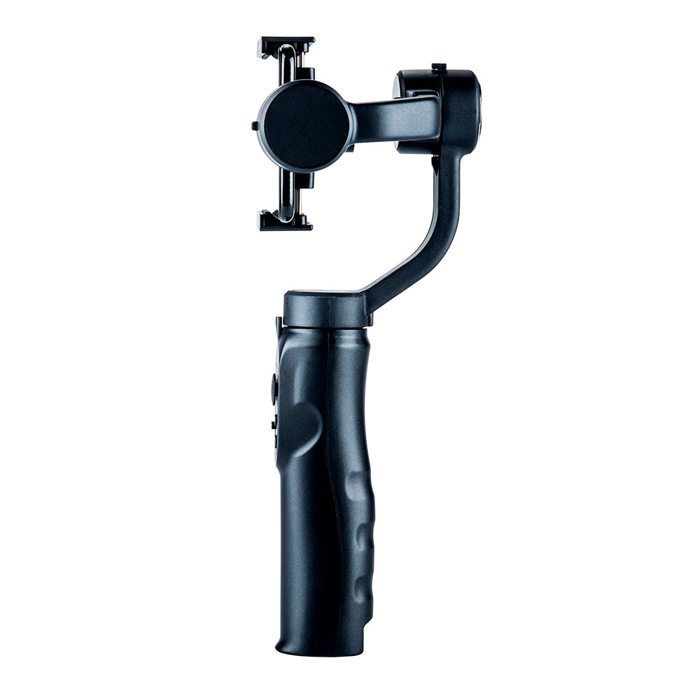 Techsuit - Phone Gimbal (H4) - with 3 Axis Handheld, Joystick, Micro-USB, 6.1inch Max, Aluminum Alloy, 2200mAh - Black