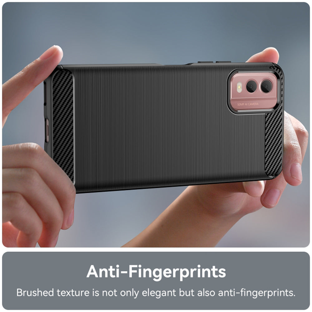 Techsuit - Carbon Silicone - Nokia C32 - Black