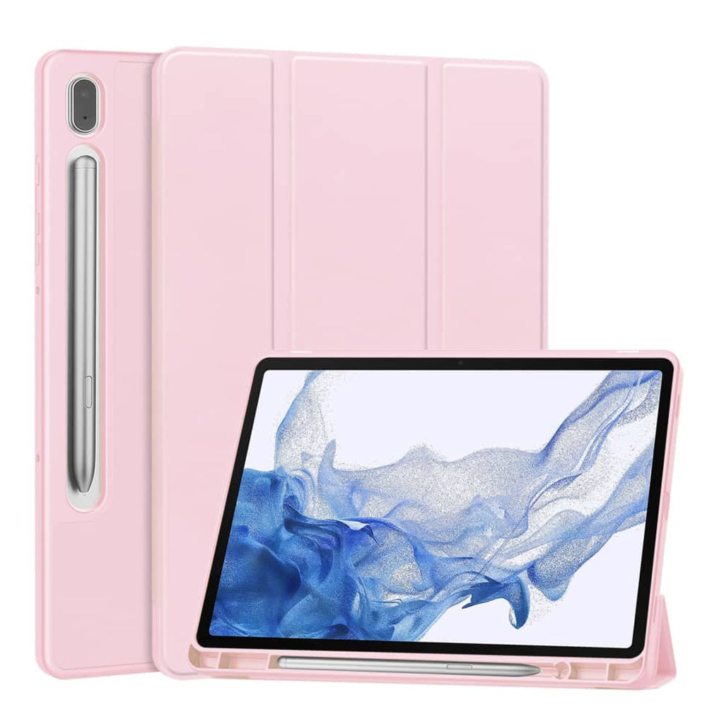 Techsuit - Flex Trifold (with Pencil Holder) - Xiaomi Redmi Pad 2 Pro - Pink