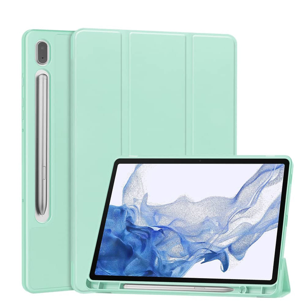 Techsuit - Flex Trifold (with Pencil Holder) - Xiaomi Redmi Pad 2 Pro - Matcha Green