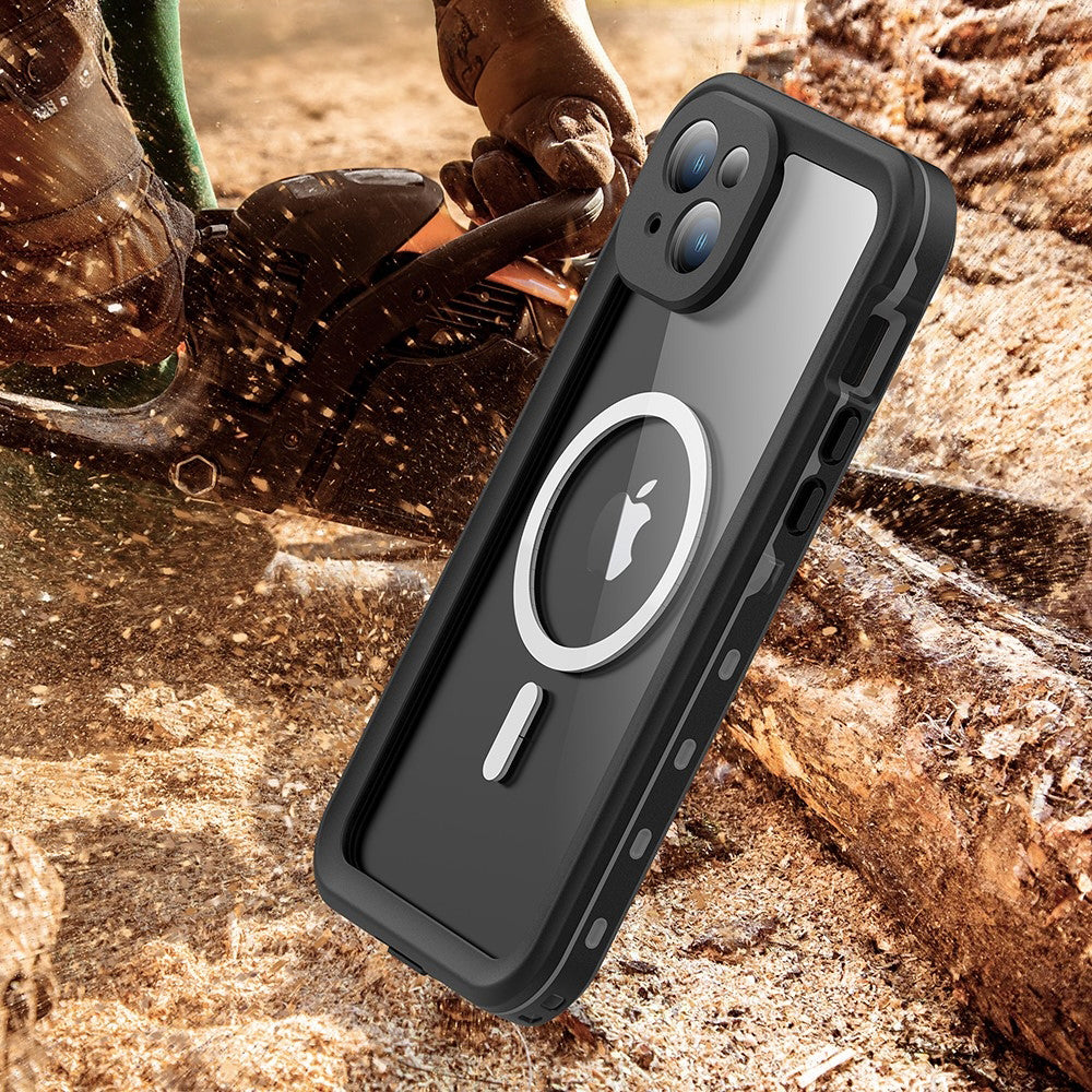 ShellBox - Waterproof IP68 MagSafe Case - iPhone 15 Plus - Black