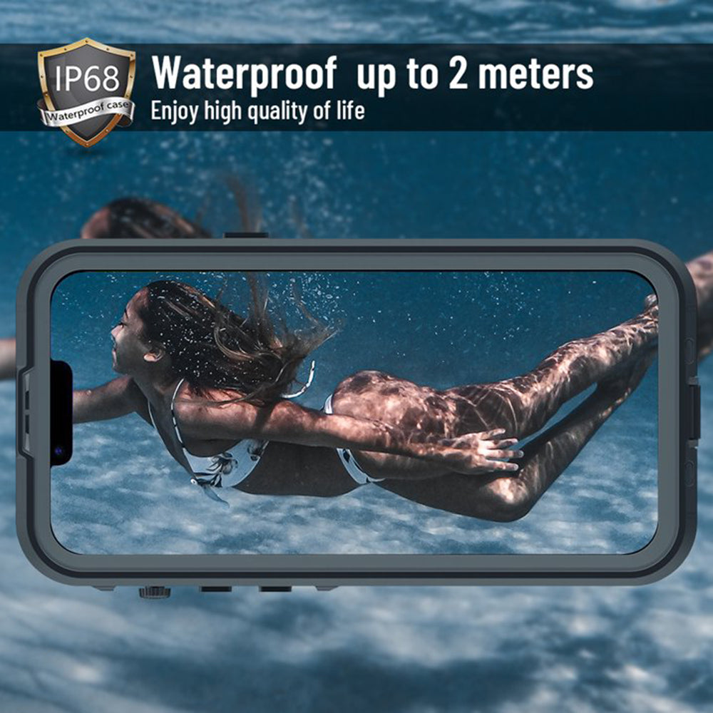 ShellBox - Waterproof IP68 Case - iPhone 14 - Black