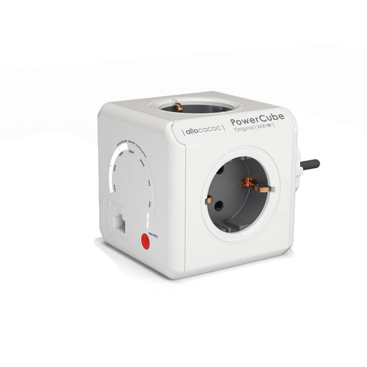 Allocacoc® Powercube |Original Wifi| Πολύπριζο 4 Θέσεων - Γκρι - 9610/Deorwf – Θήκη για κινητό από το PhoneBazaar.gr