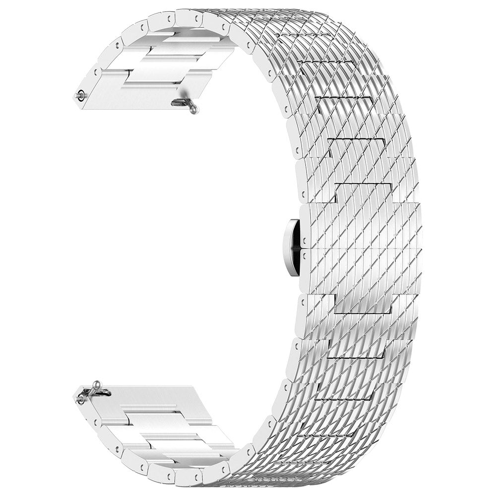 Techsuit - Watchband 20mm (W052) - Samsung Galaxy Watch 4/5/Active 2, Huawei Watch GT 3 (42mm)/GT 3 Pro (43mm) - Silver
