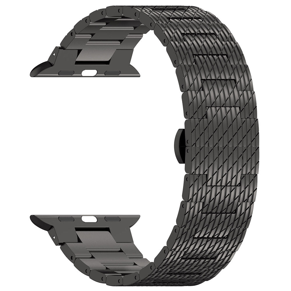 Techsuit - Watchband 32mm (W052) - Apple Watch 1/2/3/4/5/6/7/8/9/10/11/SE/SE 2/SE 3 (38/40/41/42mm) - Black