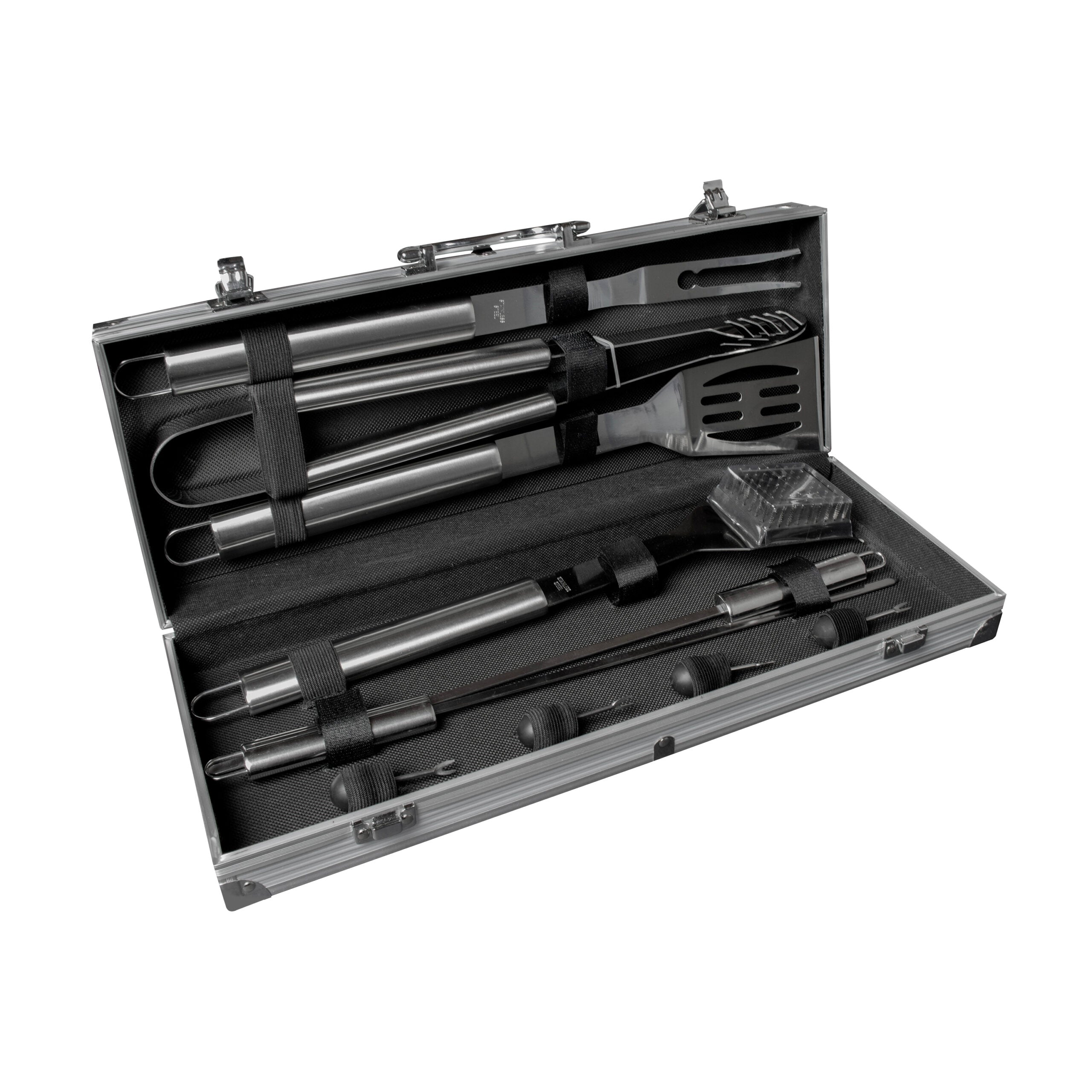 The Source Bbq Tool Set - Ανοξείδωτο Σετ Εργαλείων Barbeque (12 Τεμάχια) – Θήκη για κινητό από το PhoneBazaar.gr
