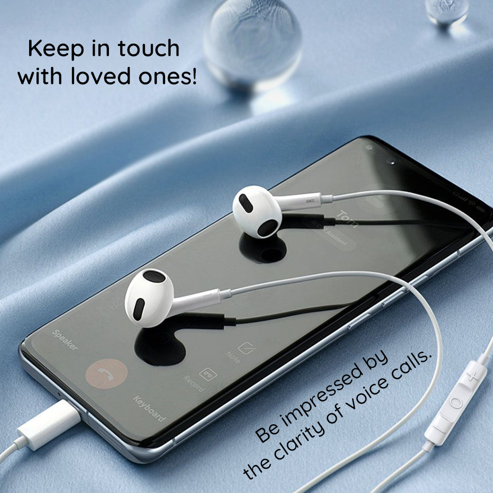 Baseus - Wired Earphones Encok CZ17 (A00170000213-Z1) - Type-C, half-in-ear, 1.1m, 20Hz-20kHz - Moon White