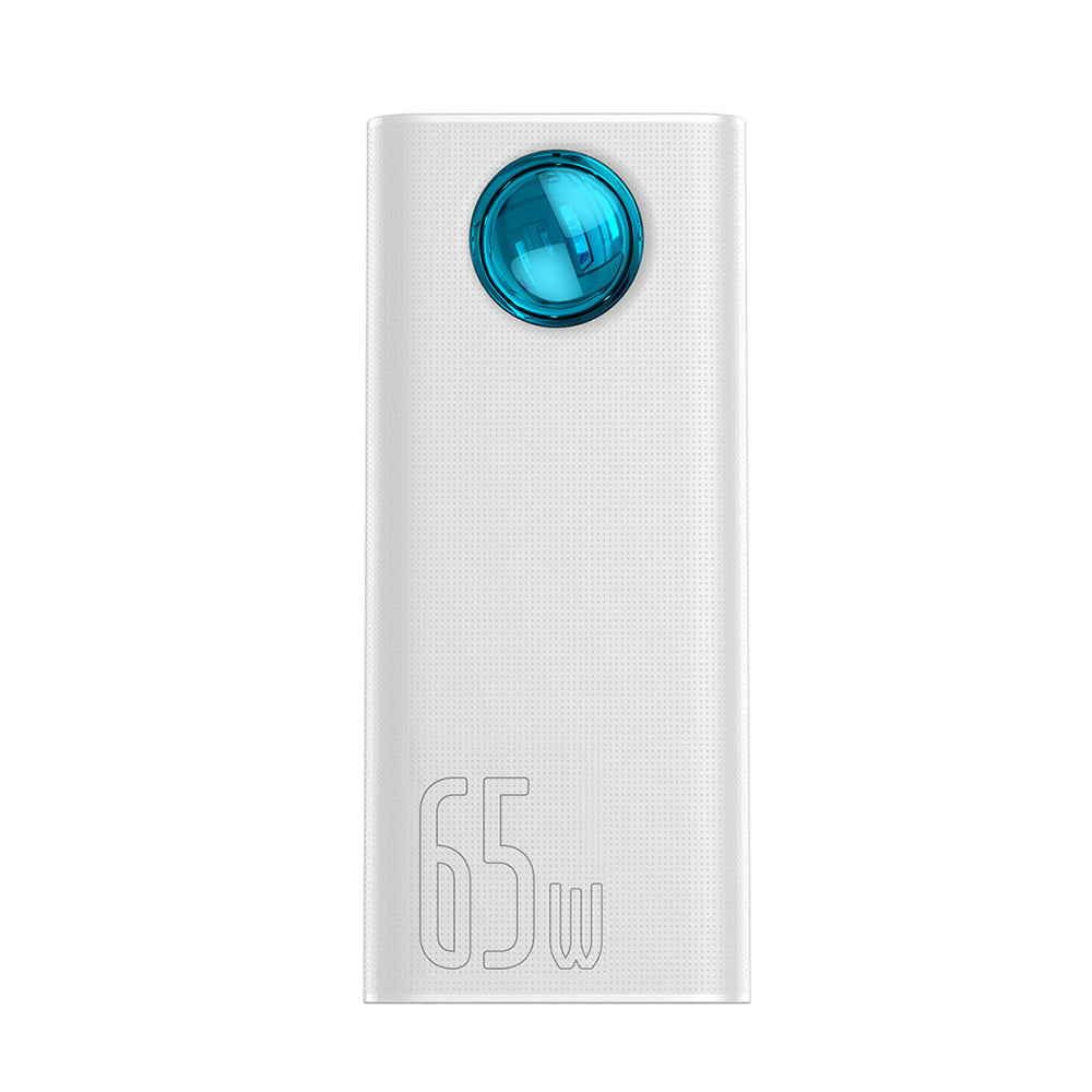 Baseus - Power Bank Amblight (PPLG000102) - 4x USB, Type-C, Lighting, Micro-USB, Fast Charge, 65W, 30000mAh - White