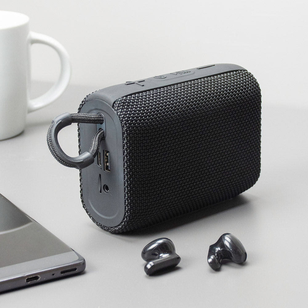 The Source Wireless Speaker And Earbuds-Ασύρματο Ηχείο Και Ακουστικά Σε Μαύρο Χρώμα – Θήκη για κινητό από το PhoneBazaar.gr