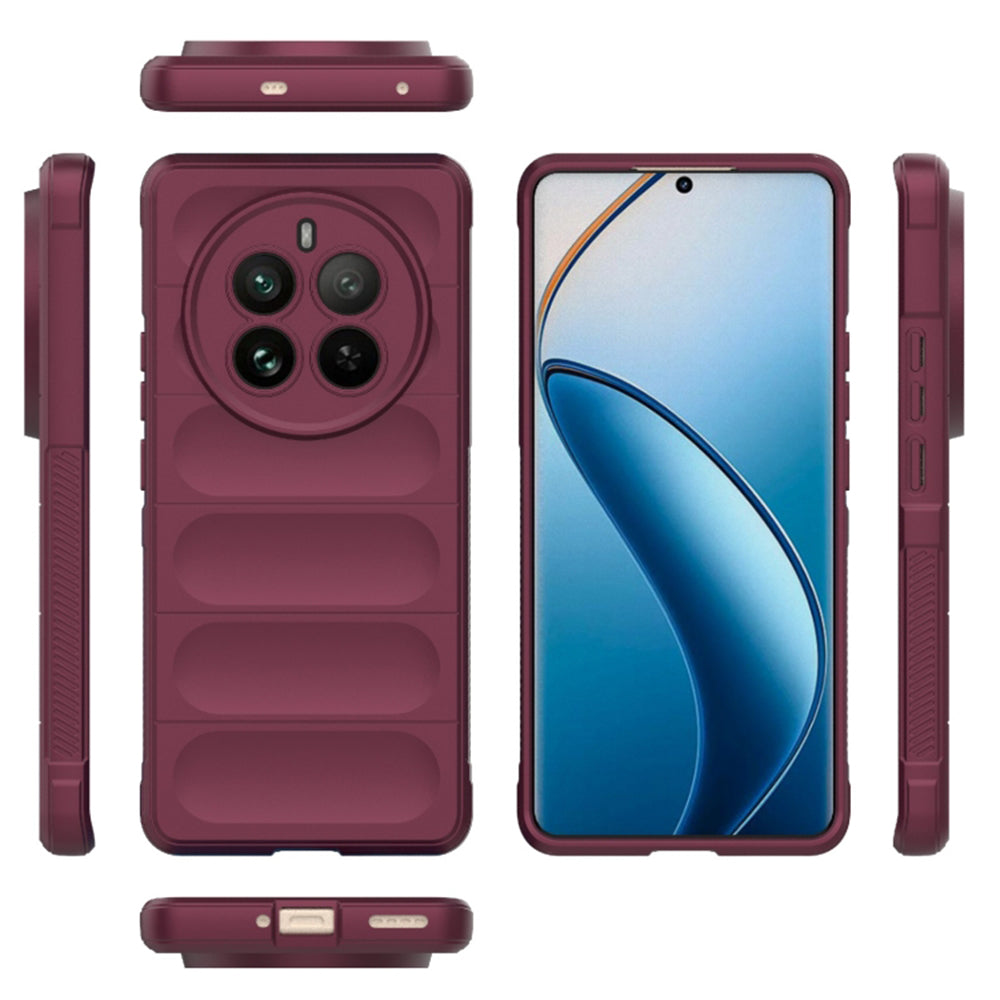 Techsuit - Magic Shield - Realme 12 Pro / 12 Pro+ - Bordeaux