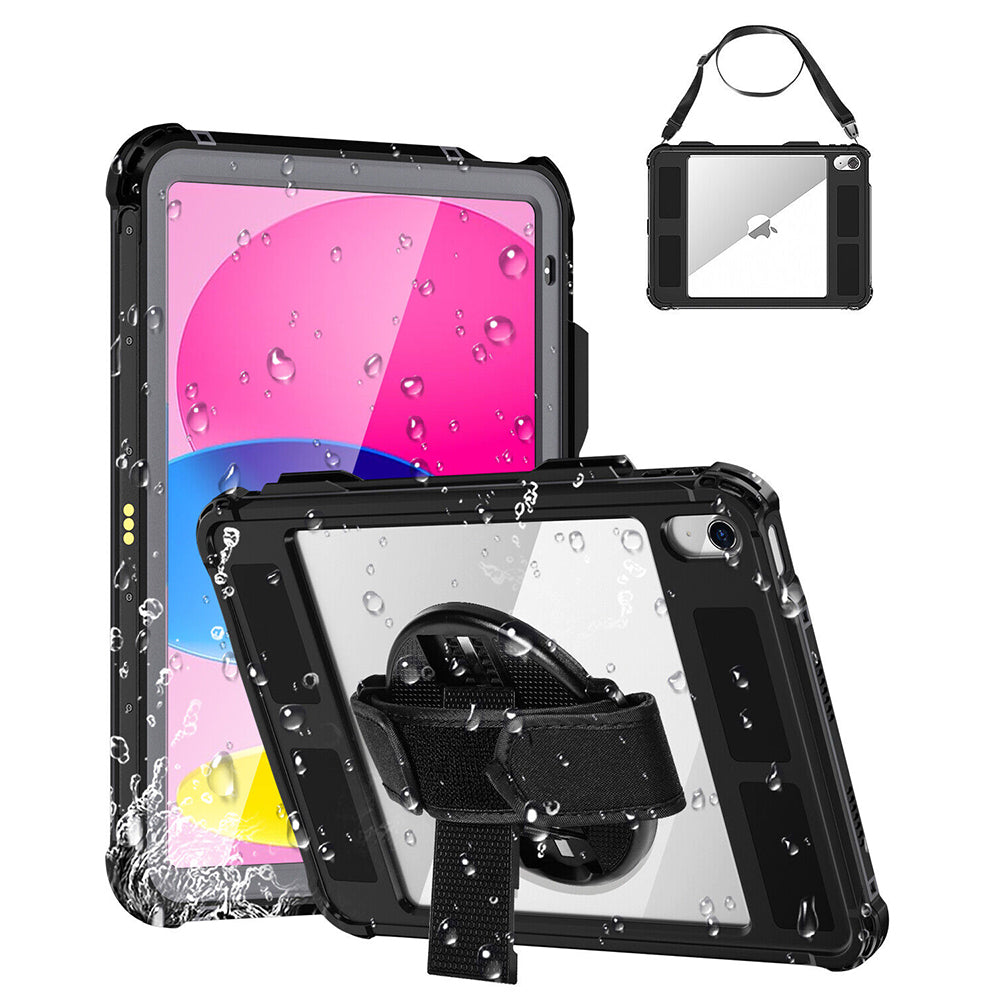 ShellBox - Waterproof IP68 - iPad 10 (2022) 10.9 / 11 (2025) - Black