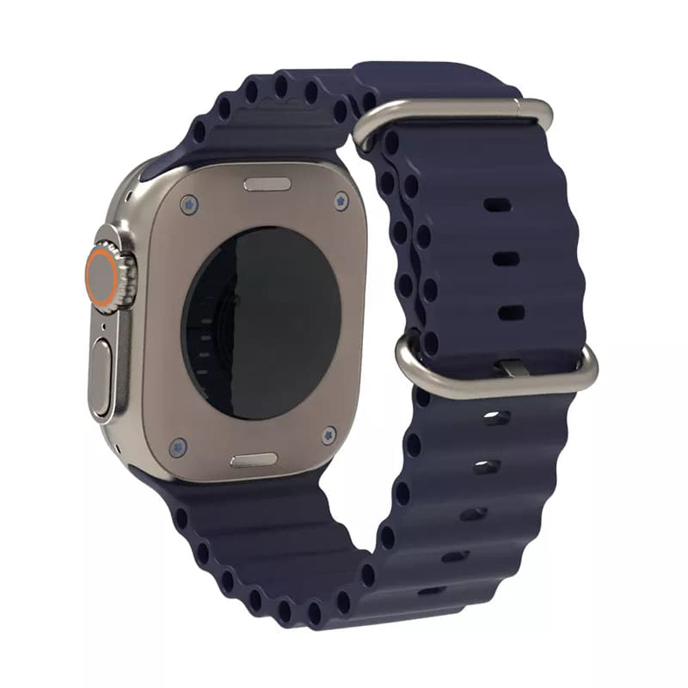 Techsuit - Watchband (W038) - Apple Watch 1/2/3/4/5/6/7/8/9/10/11/SE/SE 2/SE 3 (38/40/41/42mm) - Dark Blue