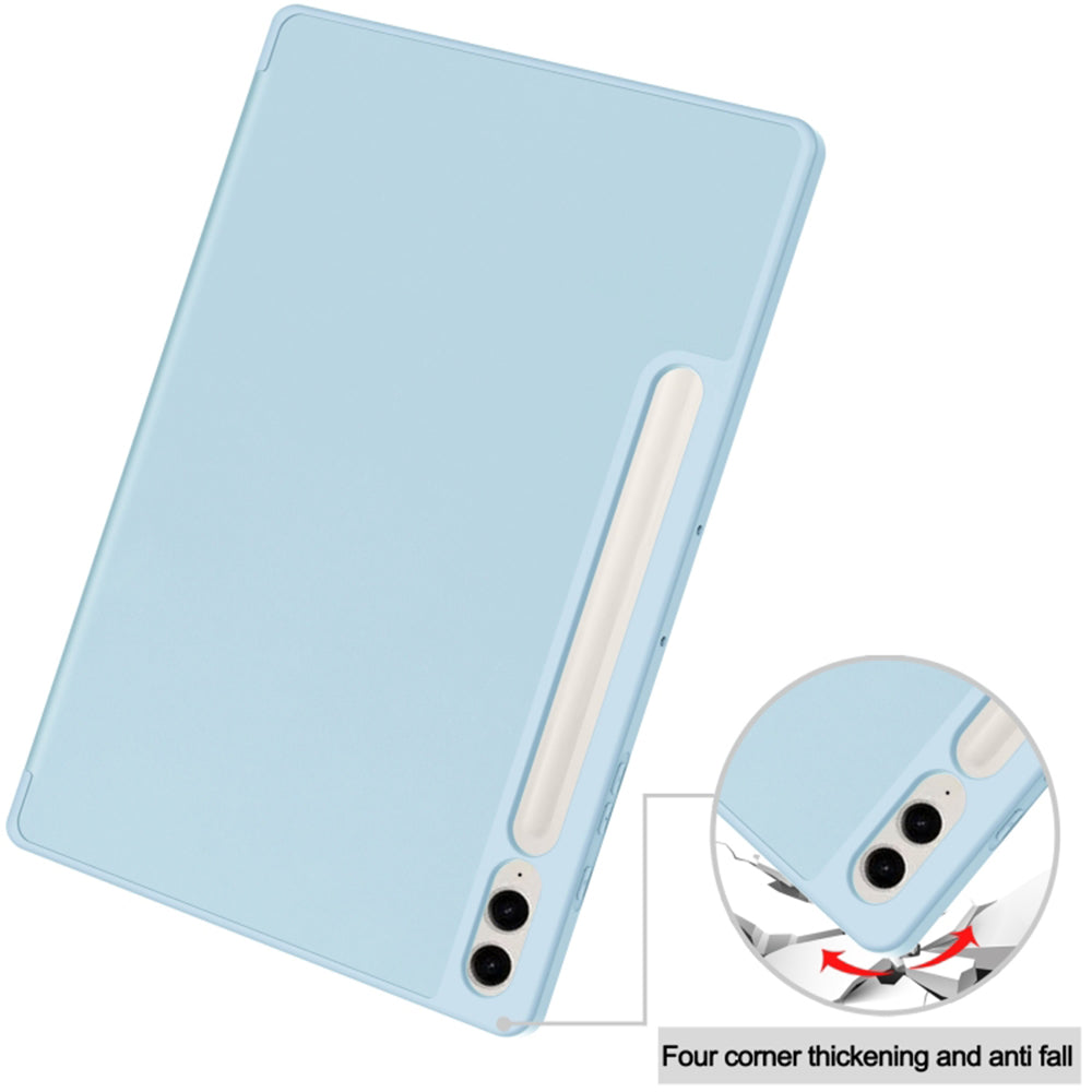 Techsuit - Flex Trifold (with Pencil Holder) - Galaxy Tab S9 FE Plus - Sky Blue