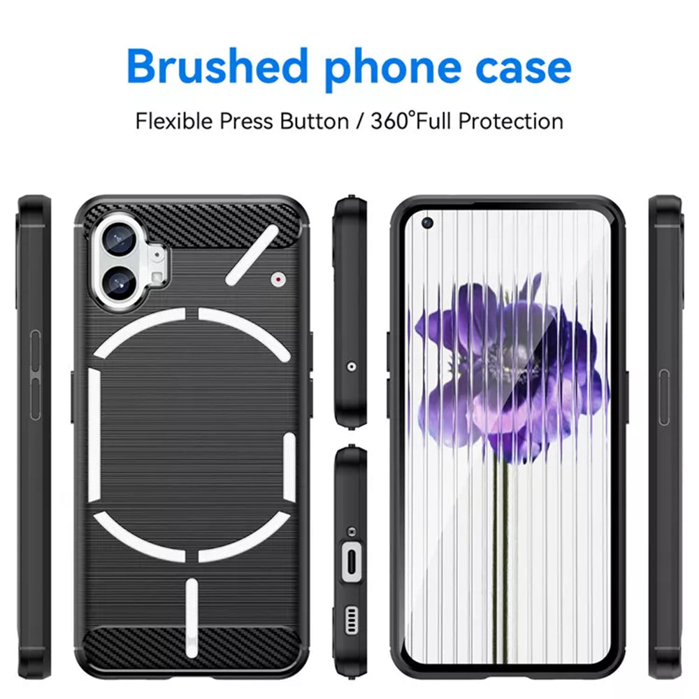 Techsuit - Carbon Silicone - Nothing Phone (1) - Black