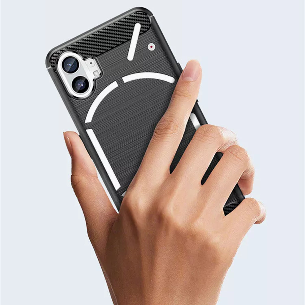 Techsuit - Carbon Silicone - Nothing Phone (1) - Black