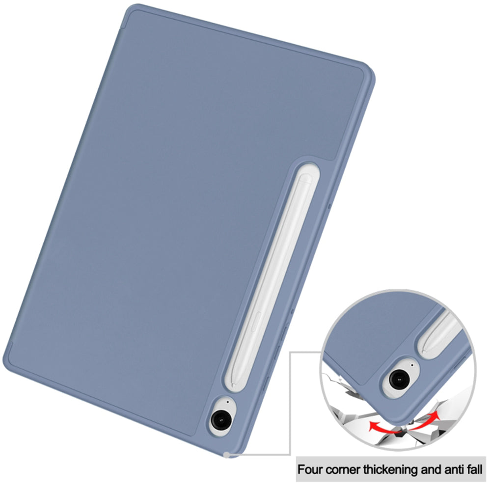 Techsuit - Flex Trifold (with Pencil Holder) - Galaxy Tab S9 / S9 FE / S10 FE - Gray