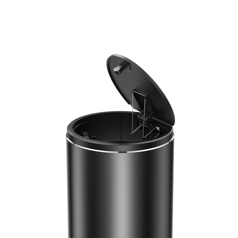 Baseus - Trash Can Gentleman Style (CRLJT-01) - with 30 Garbage Bags, Aluminum Alloy, ABS, 500ml - Black