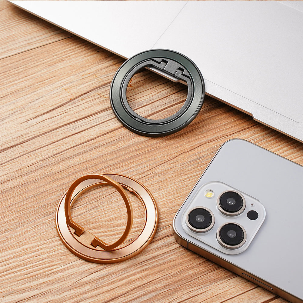 Techsuit - MagSafe Phone Ring (MPR2) - Round Shape, Aluminium Alloy - Gold